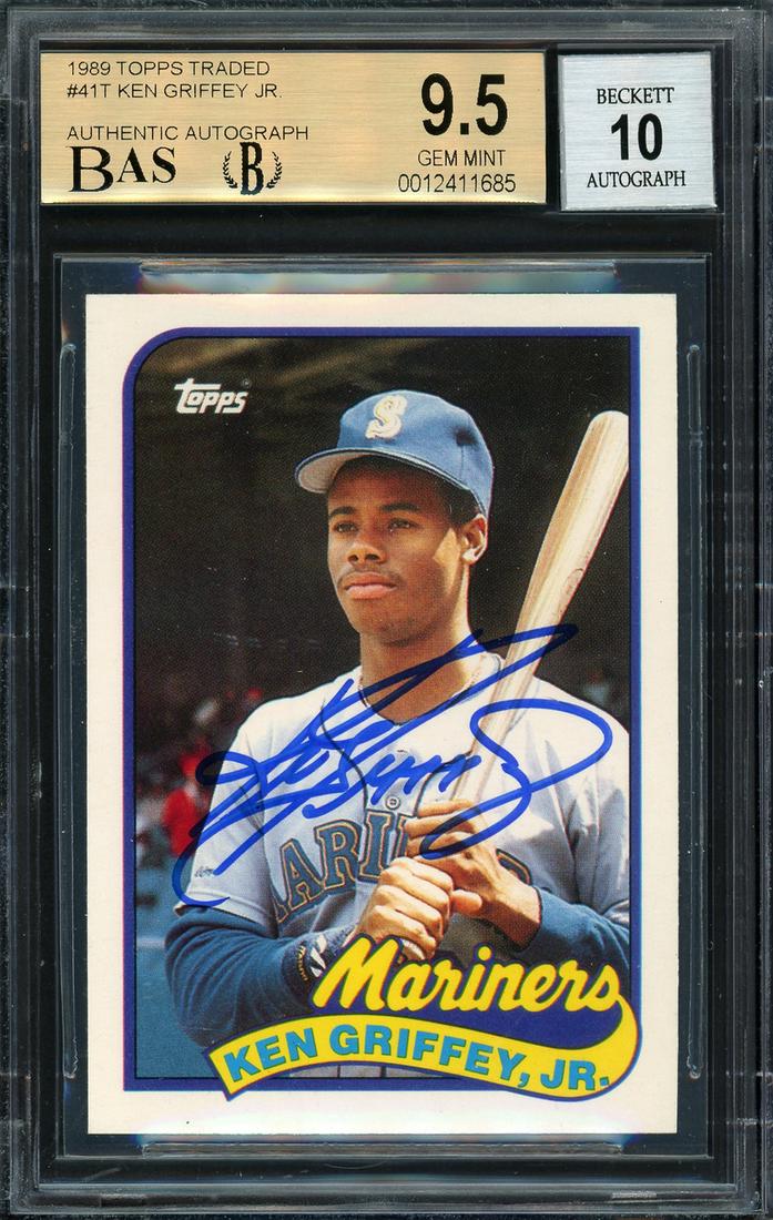 Ken Griffey Jr. Autographed 1989 Topps Traded Rookie (1 of 1)