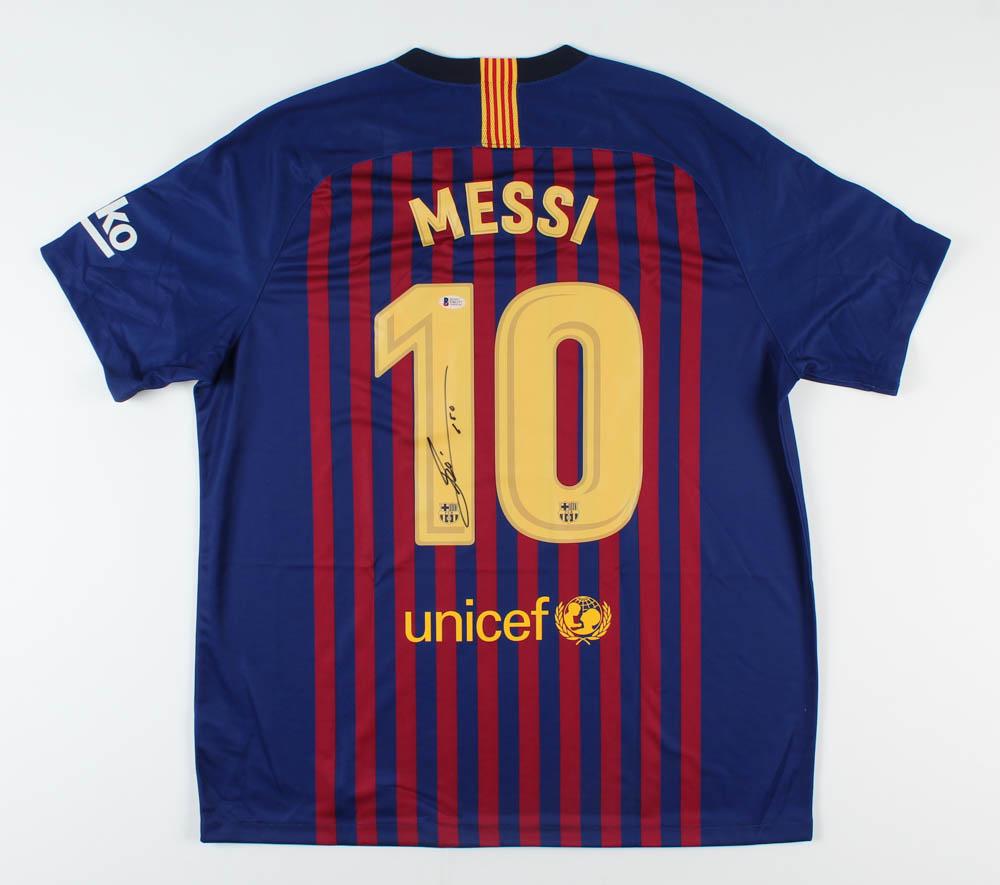 Lionel Messi Signed FC Barcelona Jersey Inscribed "Leo" (1 of 2)