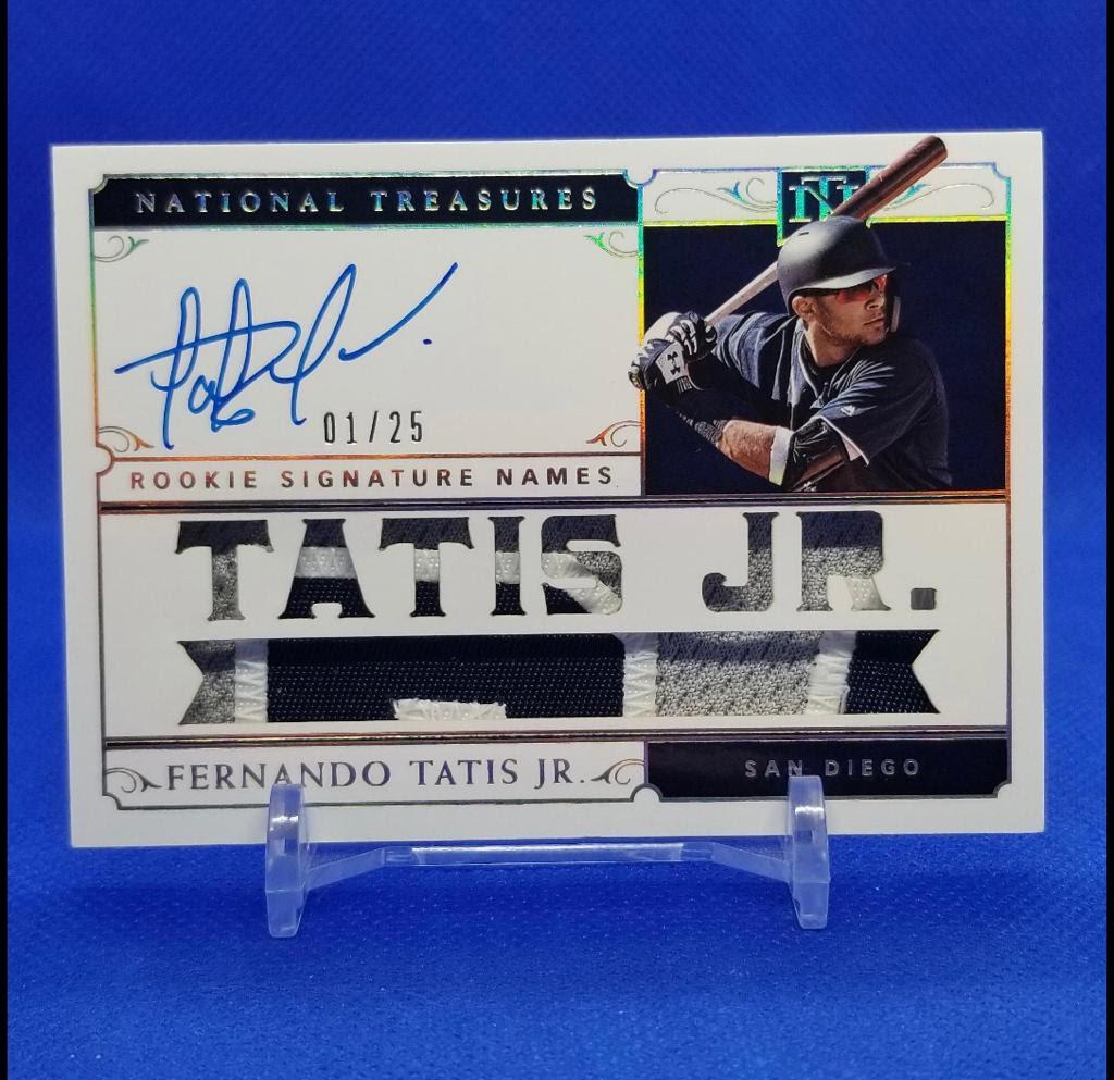 2019 National Treasures Fernando Tatis JR Rookie (1 of 1)