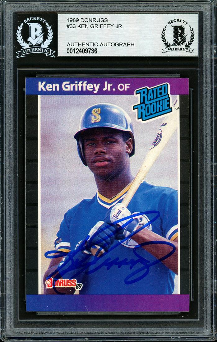 Ken Griffey Jr. Autographed 1989 Donruss Rookie Card (1 of 1)