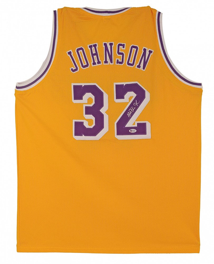 Magic Johnson Signed Jersey (Beckett COA) (1 of 1)