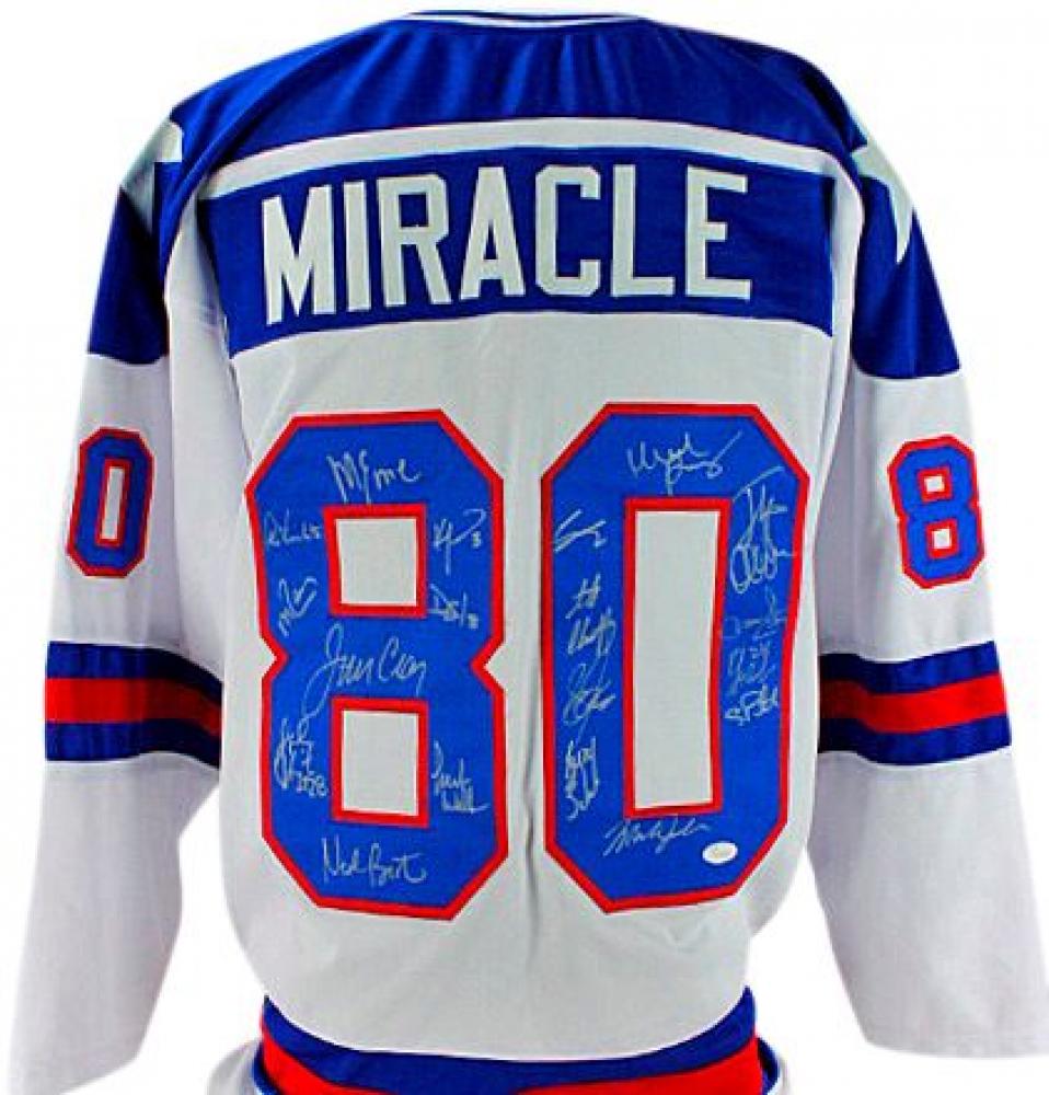1980 Team USA Hockey "Miracle on Ice" Jersey Signed by (1 of 1)