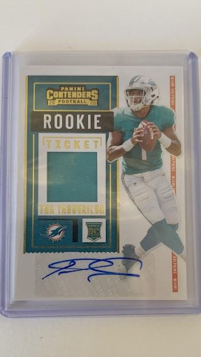 2020 Panini Contenders Football Tua Tagovailoa Rookie (1 of 1)