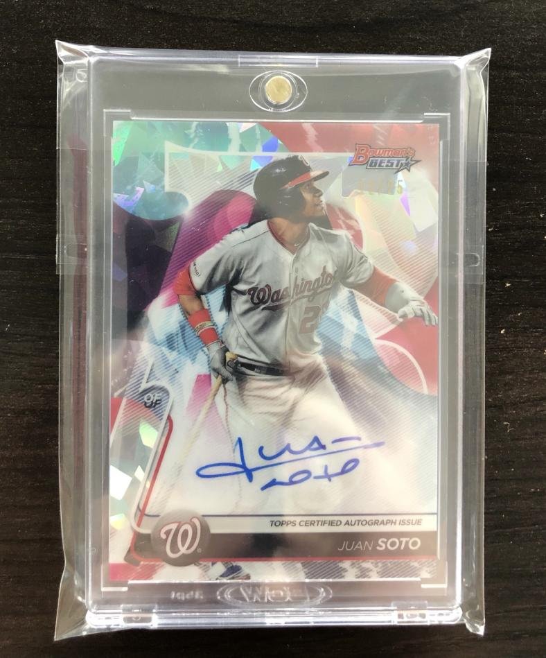 Bowman Best JUAN SOTO AUTO ATOMIC /25 RARE (1 of 1)