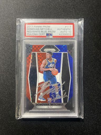 DONOVAN MITCHELL â€œSPIDAâ€ 17/18 PANINI PRIZM RC RWB (1 of 1)