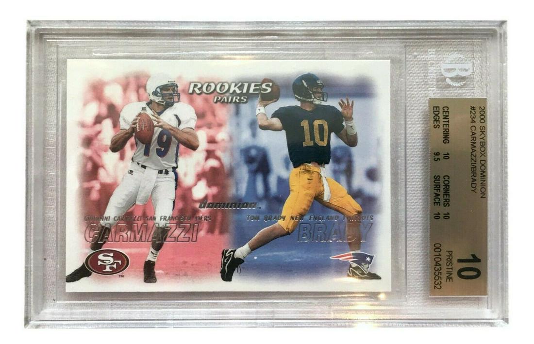 2000 Skybox Dominion Tom Brady Rookie Card #234 BGS 10 (1 of 1)