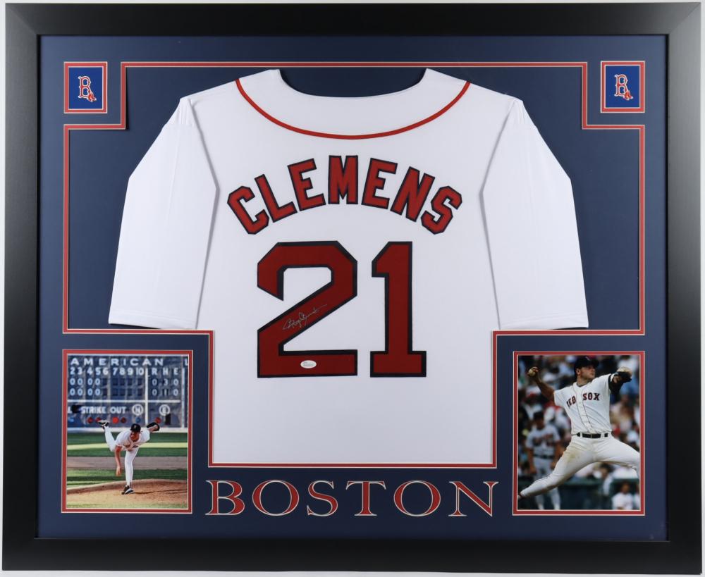 Roger Clemens Signed 35x43 Custom Framed Jersey (JSA (1 of 1)