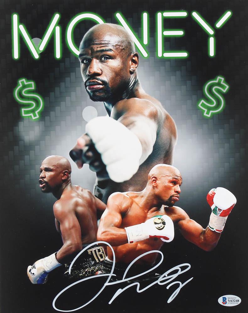Floyd Mayweather Jr. Signed 11x14 Photo (Beckett COA) (1 of 1)
