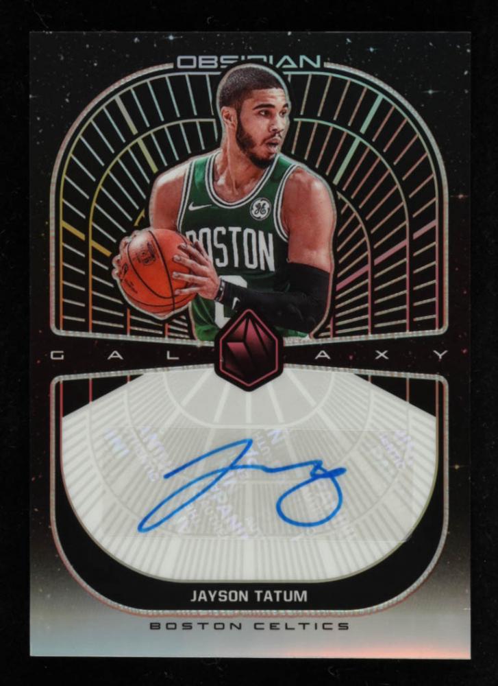 Jayson Tatum 2019-20 Panini Obsidian Galaxy Autographs (1 of 1)