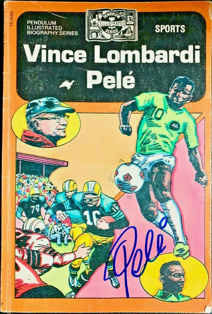Pele Signed Pendulum Illustrated Series Vince Lombardi (1 of 1)