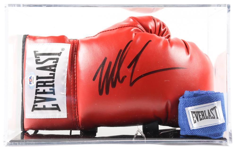 Mike Tyson Signed Everlast Boxing Glove With Display (1 of 1)