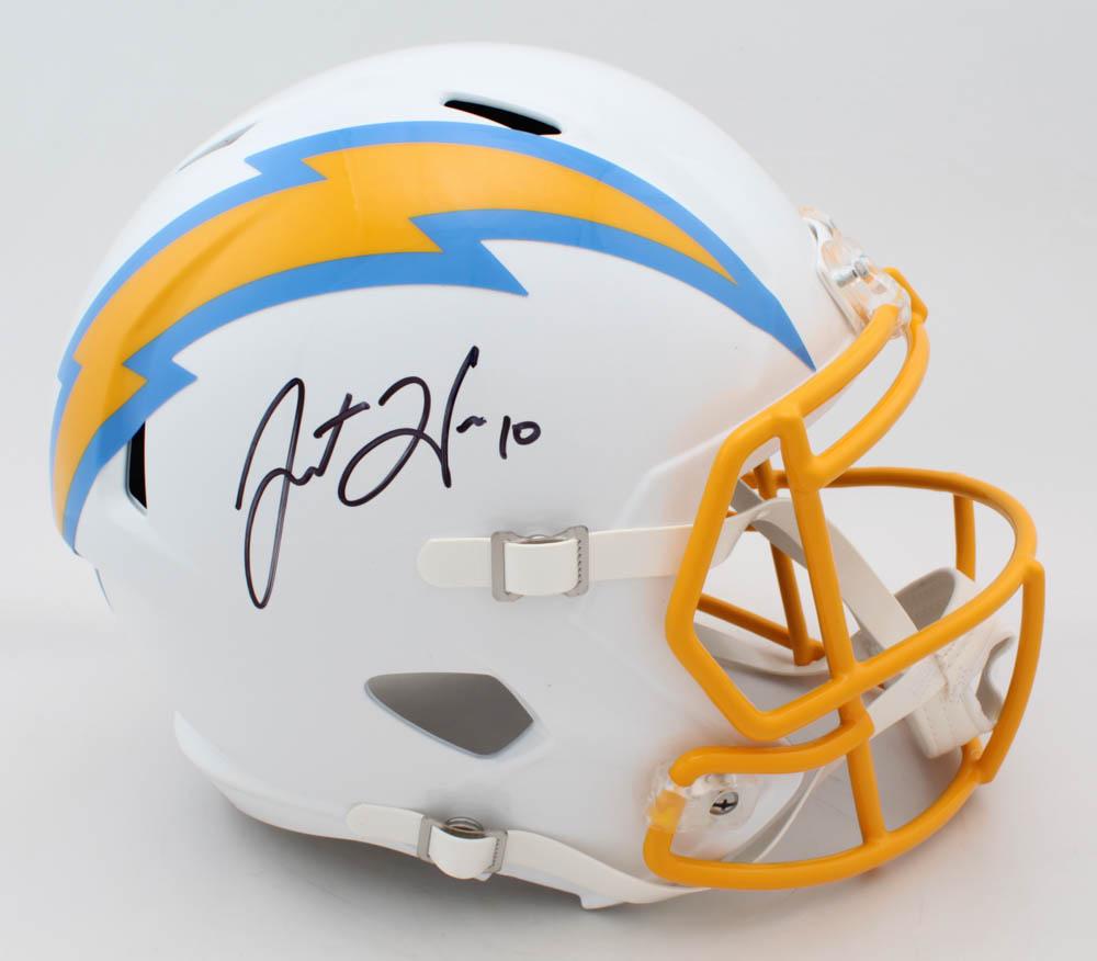 Justin Herbert Signed Chargers Full-Size Speed Helmet (1 of 1)