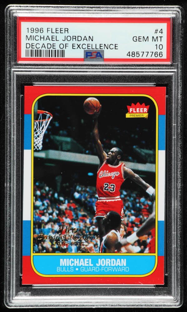 Michael Jordan 1996-97 Fleer Decade of Excellence #4 (P (1 of 2)