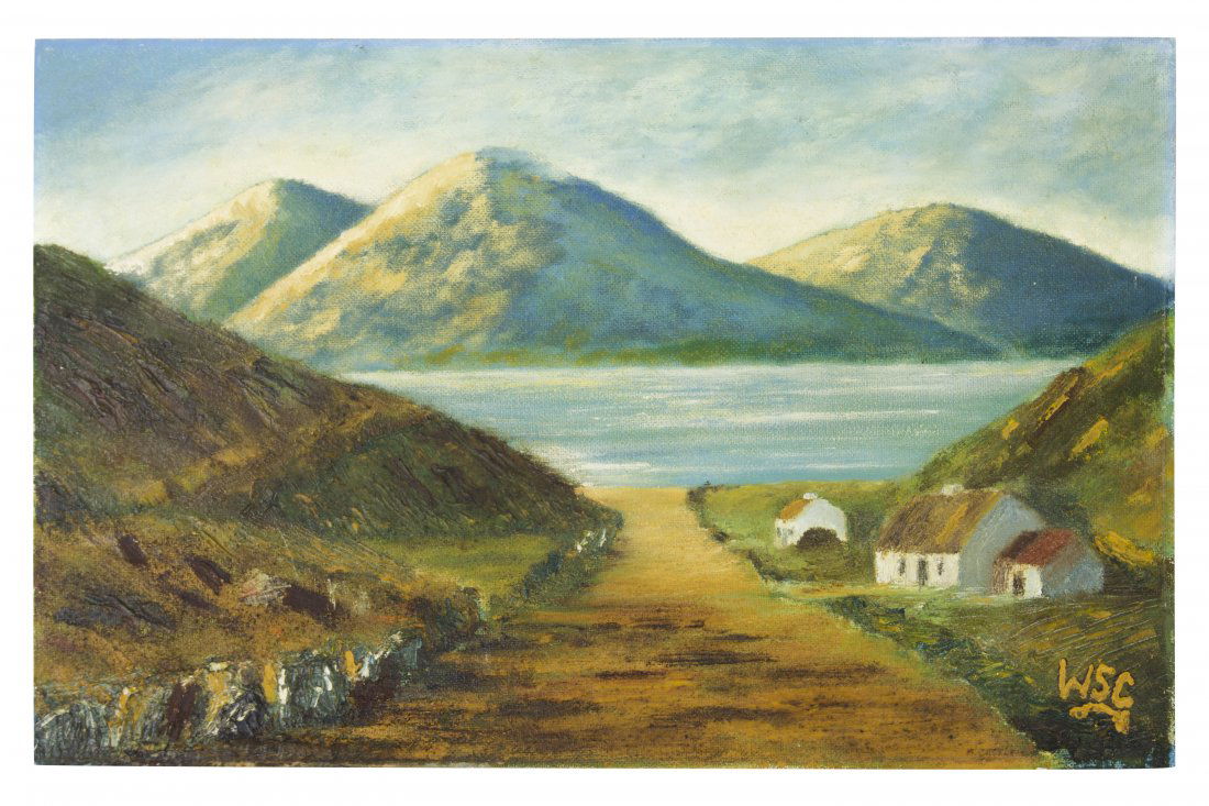 Winston Churchill Original Landscape Oil Painting (1 of 3)