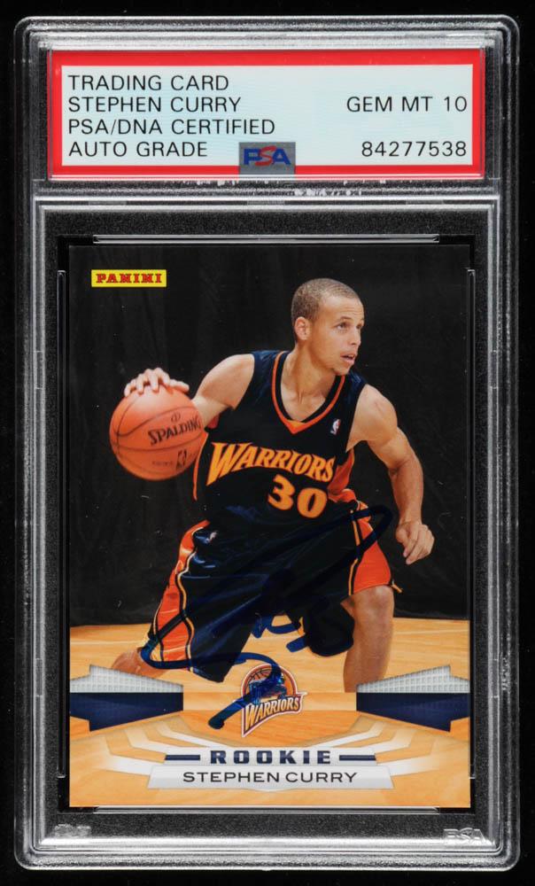 Stephen Curry Signed 2009-10 Panini #307 RC (PSA (1 of 1)