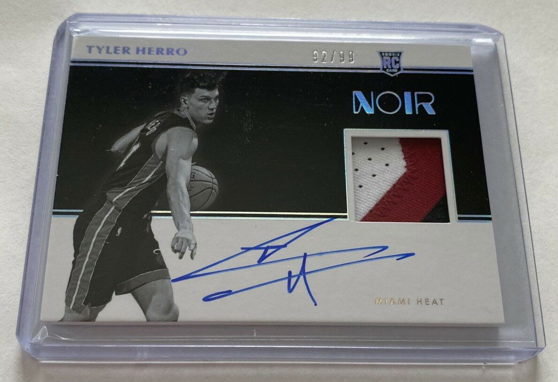 2019-20 PANINI NOIR TYLER HERRO AUTO PATCH RPA (1 of 1)