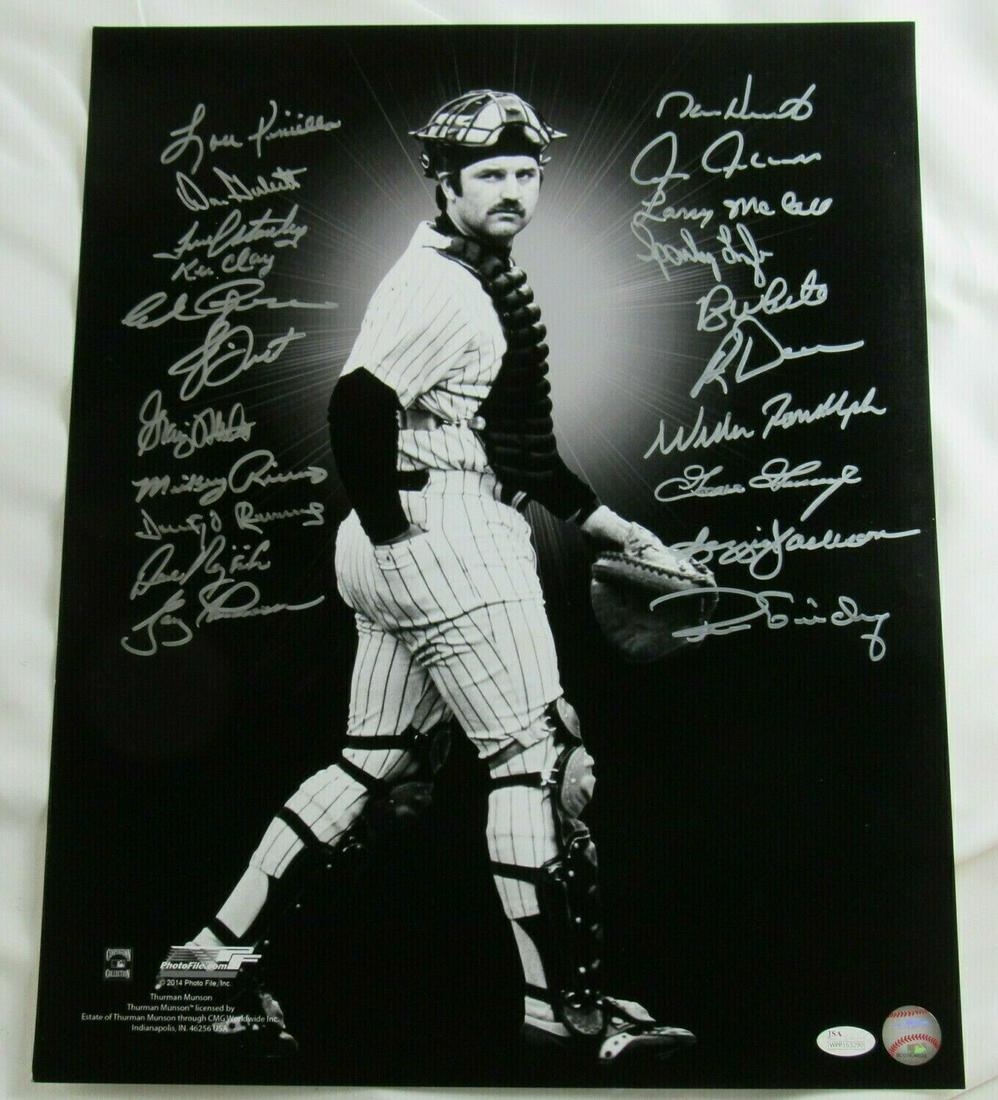 1978 Yankees Team Signed 16x20 Photo Reggie Jackson (1 of 1)