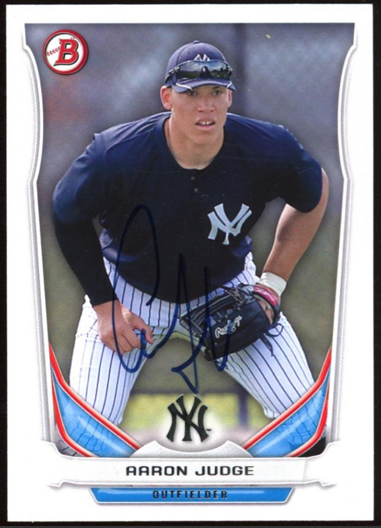Aaron Judge Signed 2014 Bowman Draft Top Prospects (1 of 1)