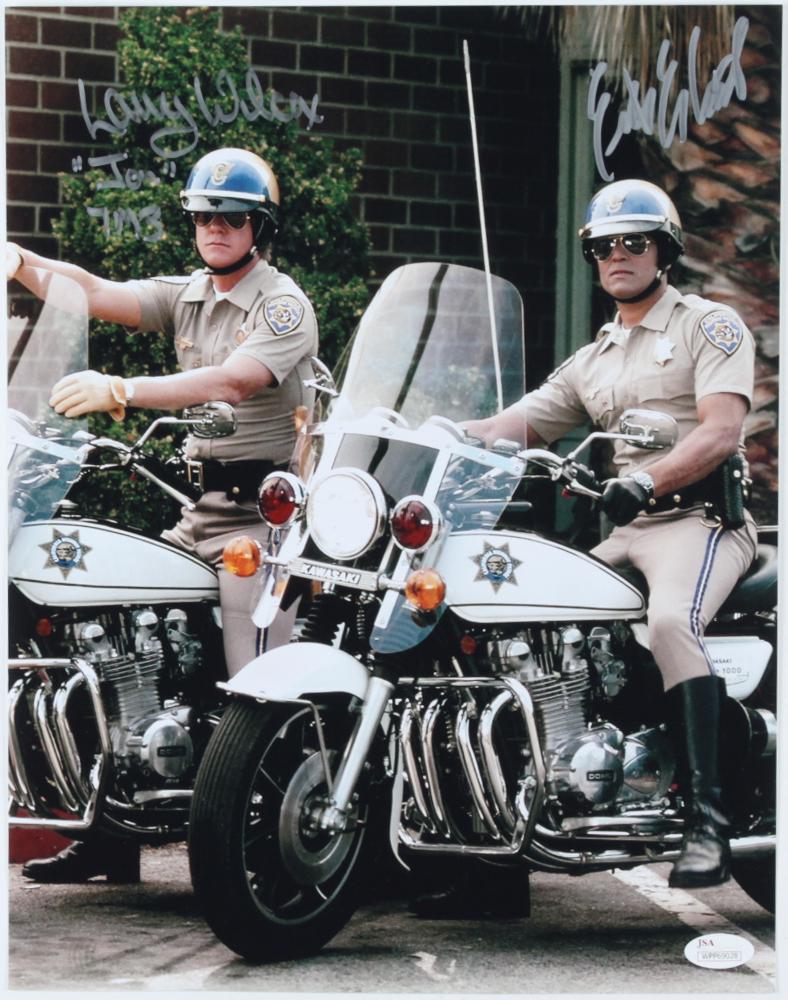 Larry Wilcox & Erik Estrada Signed "CHiPs" 11x14 Photo (1 of 1)