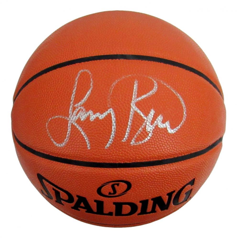 Larry Bird Signed NBA Game Ball Series Basketball: Larry Bird Signed NBA Game Ball Series Basketball (Beckett COA & Bird Hologram)