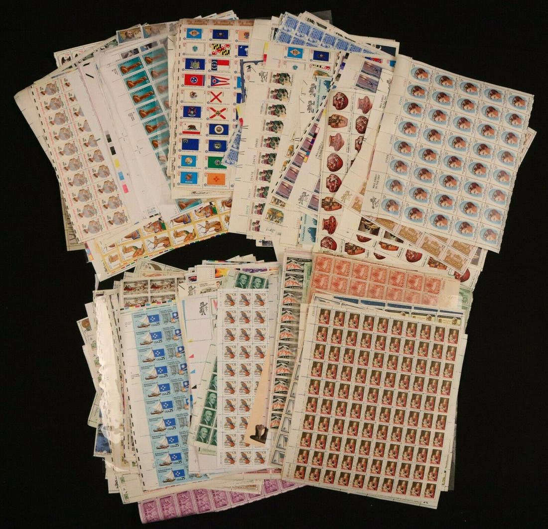 Huge Lot Of Unused Postage Stamps Sheets of Stamps 2 (1 of 1)