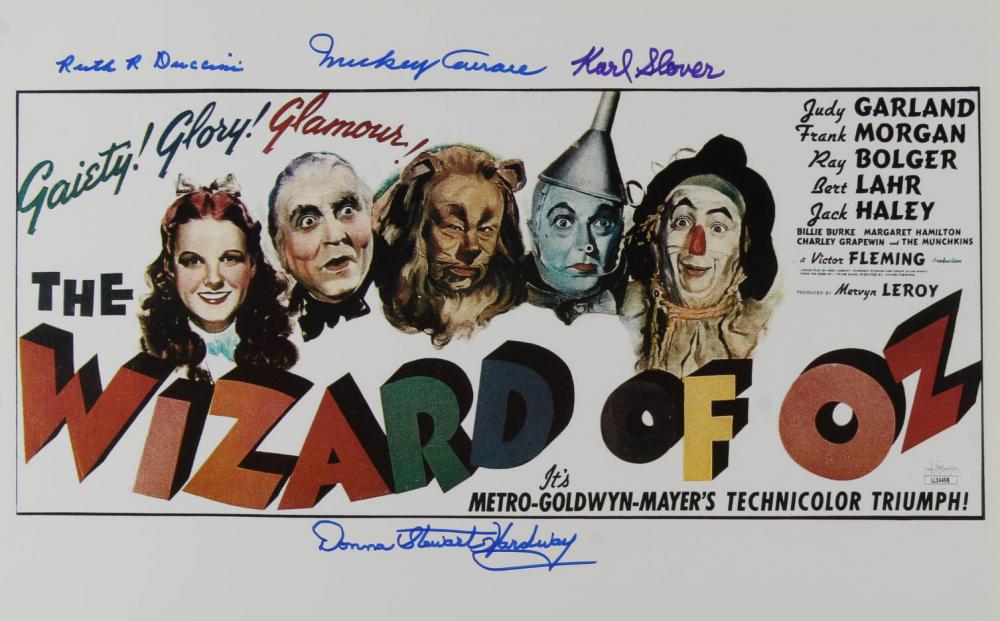 "The Wizard Of Oz" 11x17 Photo Cast-Signed by (4) with (1 of 1)