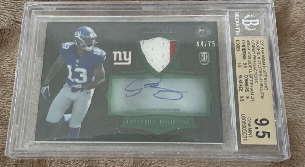2014 Bowman Sterling RPA Rookie PATCH AUTO RC /75 Odell (1 of 1)