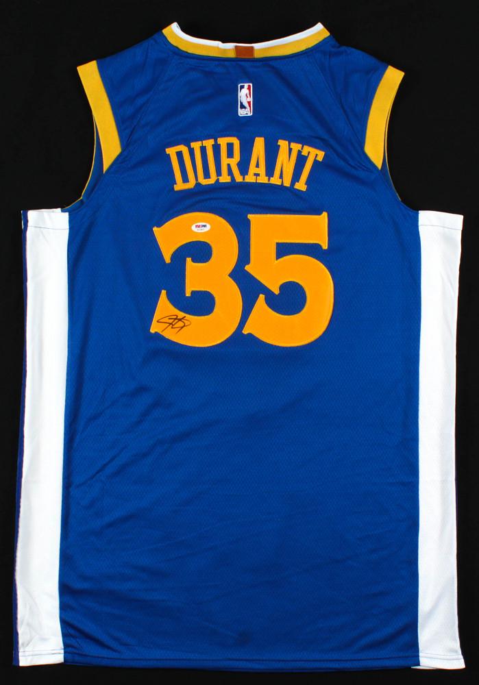 Kevin Durant Signed Warriors Jersey (PSA COA) (1 of 1)
