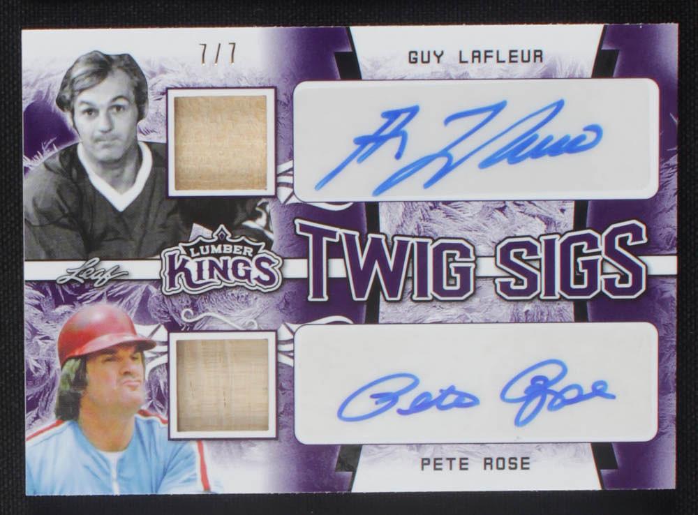 Guy Lafleur / Pete Rose 2019-20 Leaf Lumber Kings Dual: Due to the uniqueness of each item, please refer to the photos provided in this auction. We offer high resolution images of each item rather than a written description of condition.