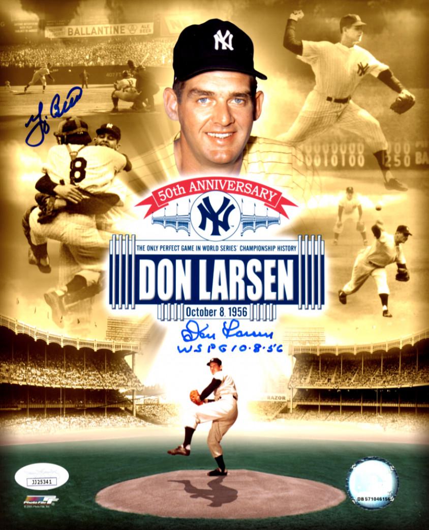 Yogi Berra & Don Larsen Signed Yankees 8x10 Photo (1 of 1)