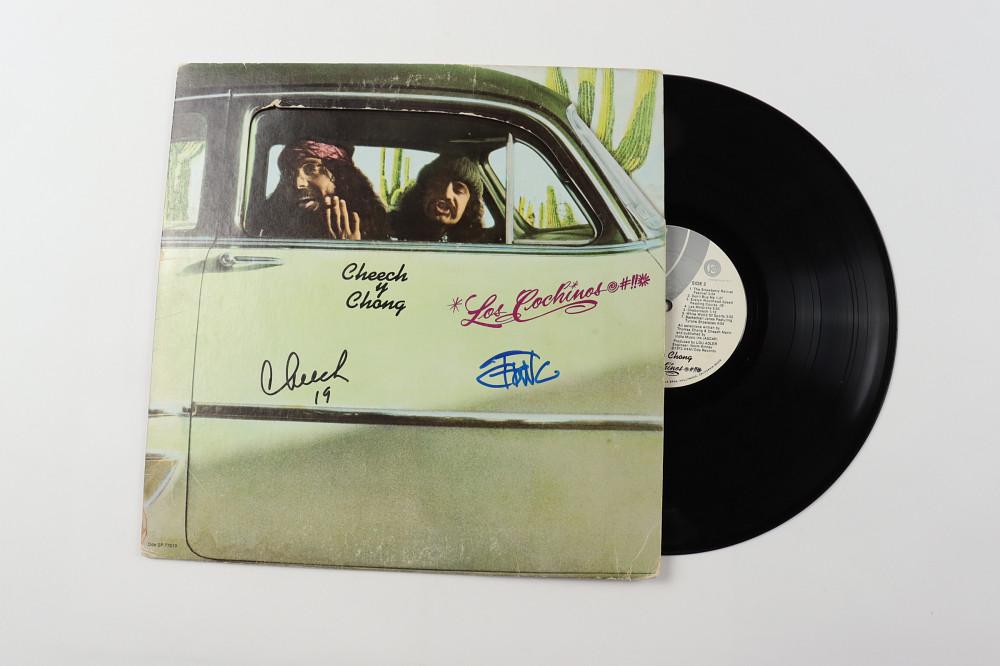 Cheech Marin & Tommy Chong Signed "Los Cochinos" Vinyl (1 of 4)