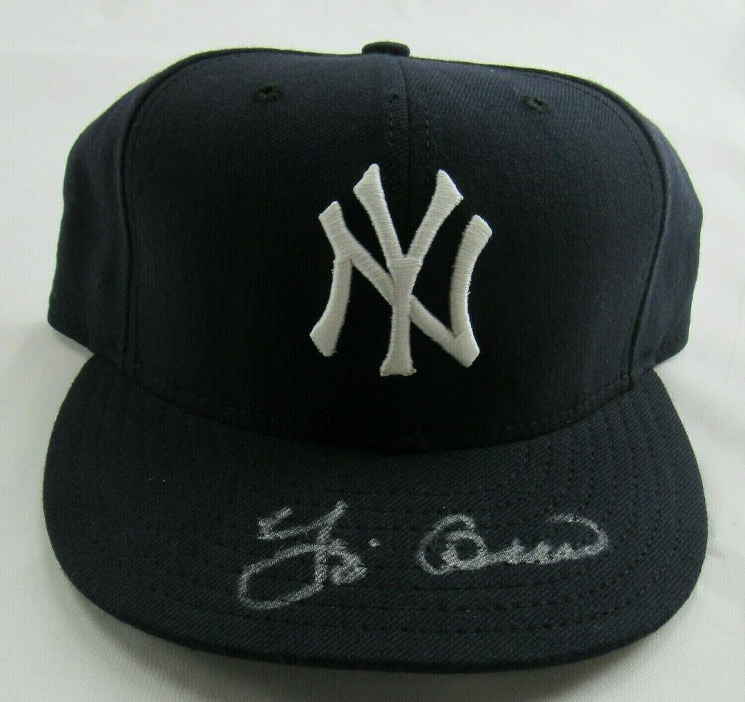 Yogi Berra Signed New Era Fitted Yankees Baseball Cap (1 of 1)