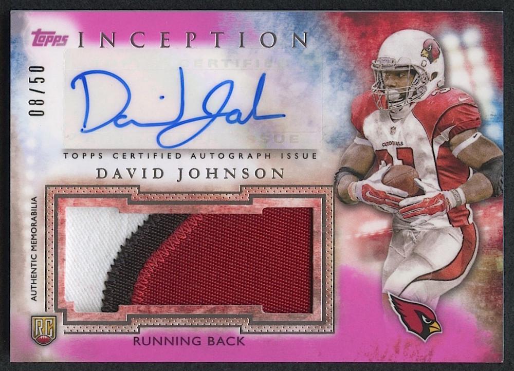 David Johnson 2015 Topps Inception Rookie Jumbo Patch: Please see the images for details on the condition of the card. Northern Iowa Arizona Cardinals Houston Texans