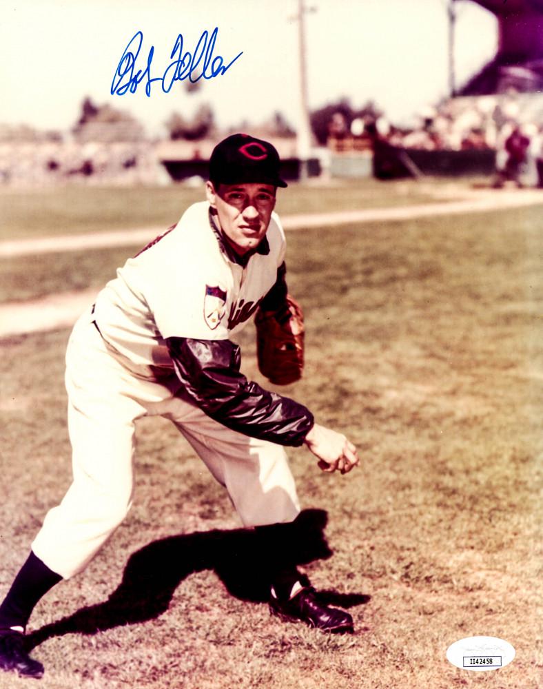 Bob Feller Signed Indians 8x10 Photo (JSA COA) (1 of 1)