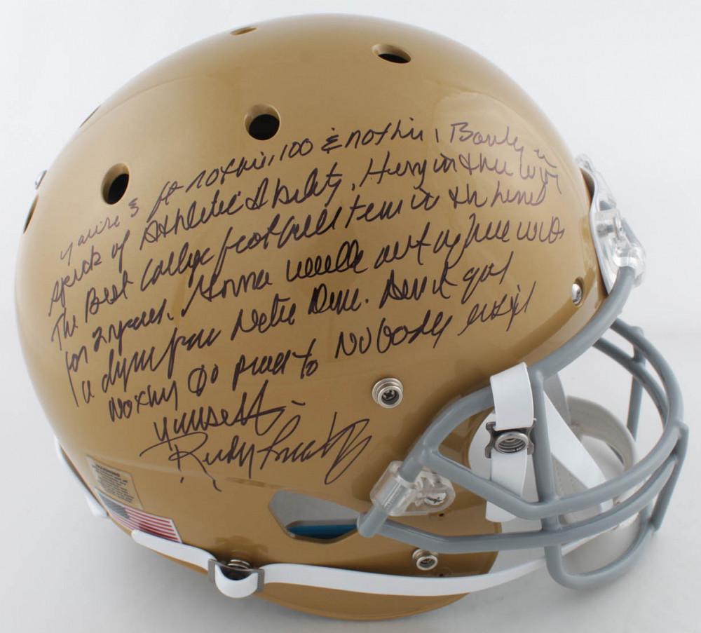 Rudy Ruettiger Signed Notre Dame Fighting Irish (1 of 2)