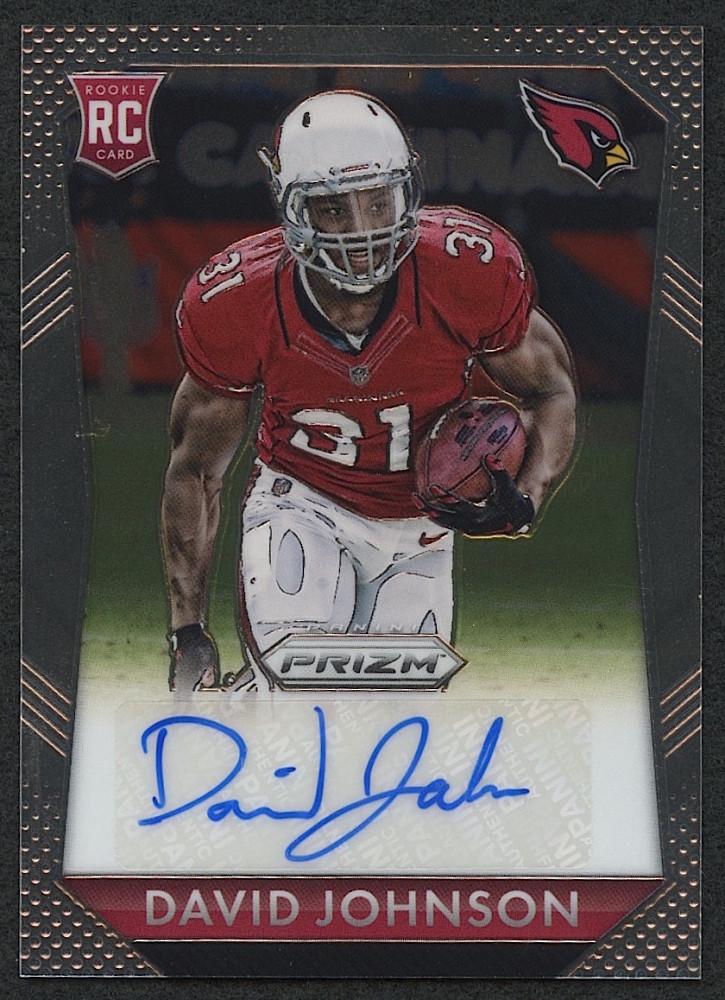 David Johnson 2015 Panini Prizm Rookie Autographs: Please see the images for details on the condition of the card. Northern Iowa Arizona Cardinals Houston Texans