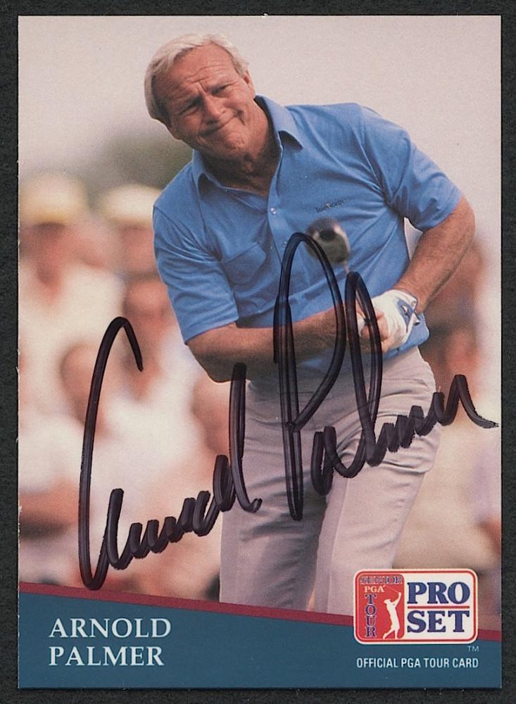 Arnold Palmer Signed 1991 Pro Set #220 Golf Trading (1 of 1)