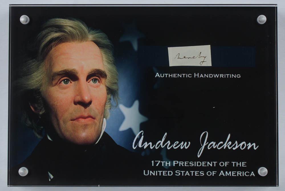 Andrew Jackson 4x6 Custom Encapsulated Hand-Written (1 of 3)