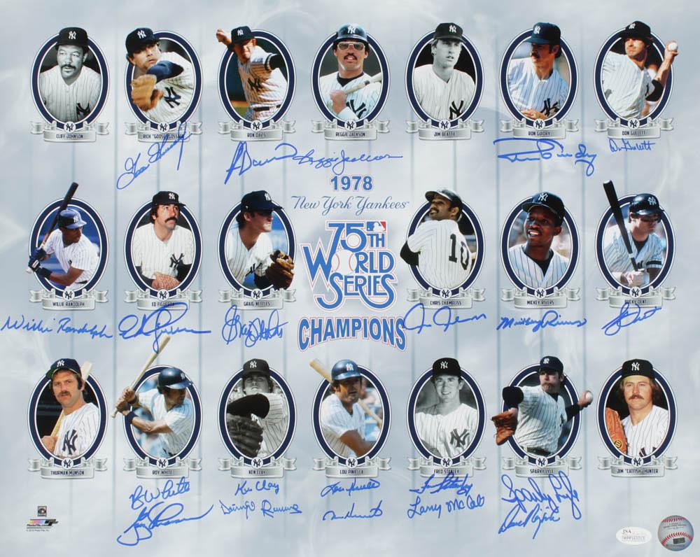 1978 Yankees "75th World Series Champions" 16x20 Photo (1 of 1)