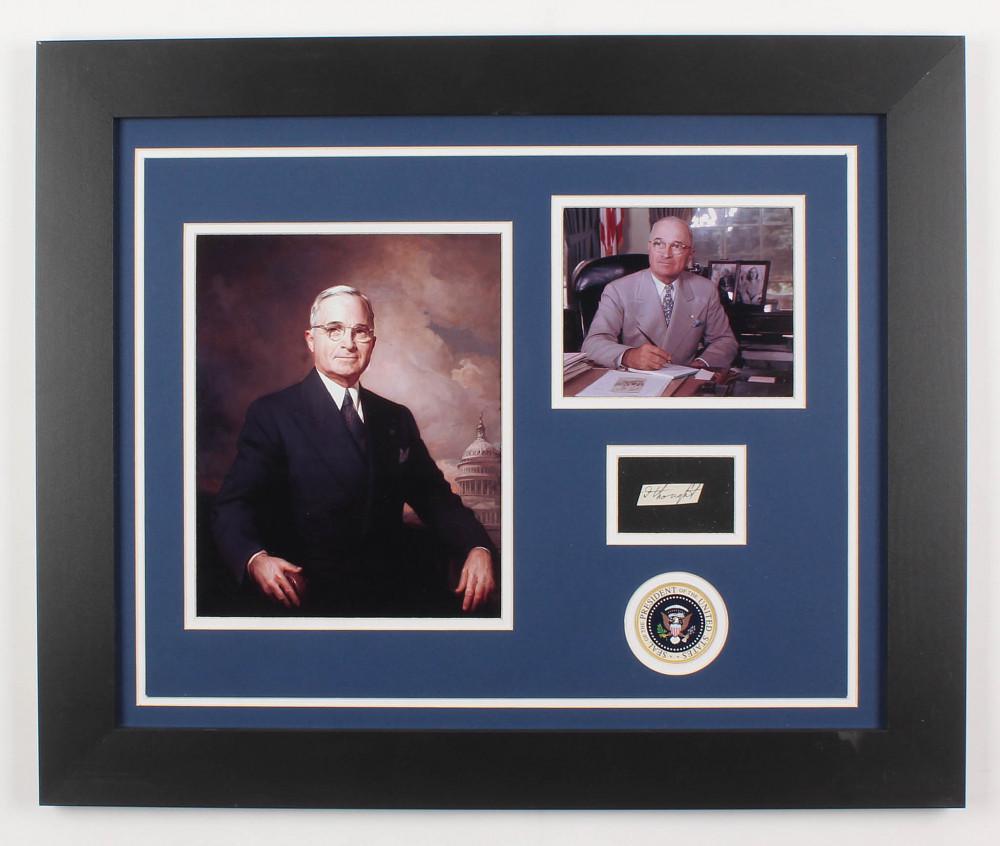 Harry S. Truman 19.5x23.5 Custom Framed Display with (1 of 1)