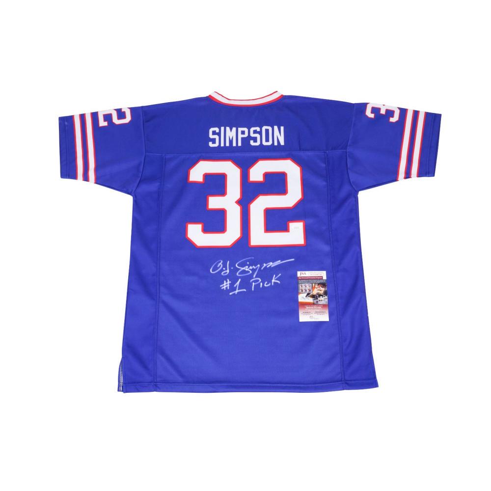 O.J Simpson signed and inscribed BILLS JERSEY (1 of 1)