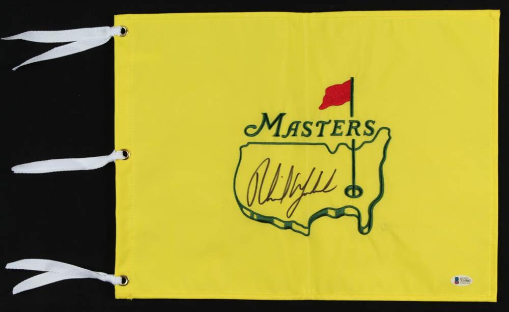 Phil Mickelson Signed Masters Flag (Beckett COA) (1 of 1)