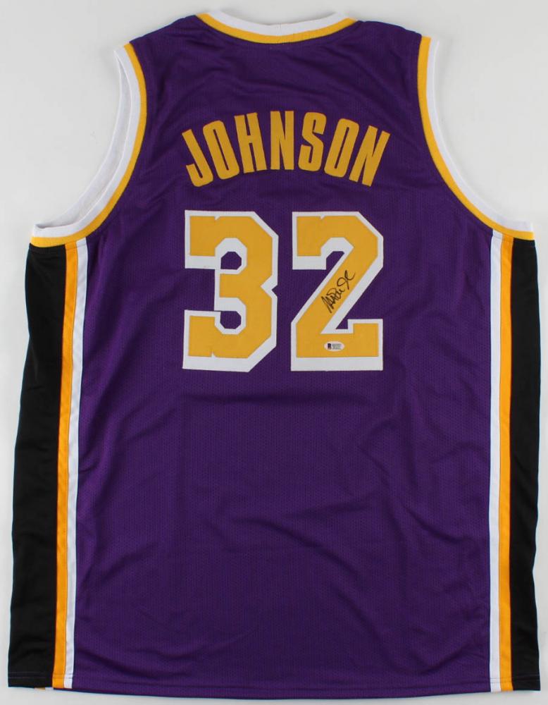 Magic Johnson Signed Jersey (Beckett COA) (1 of 1)