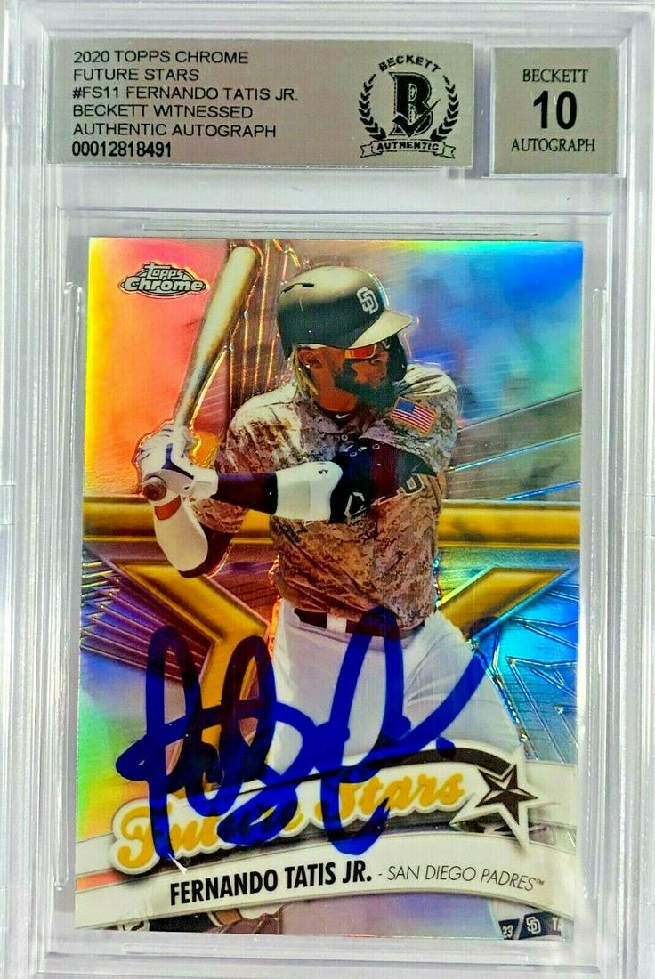 Fernando Tatis Jr. Signed 2020 Topps Chrome FS #FS11 (1 of 1)
