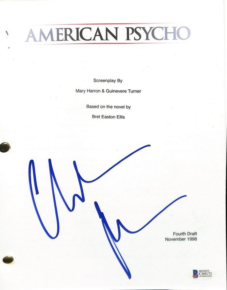 Christian Bale Signed American Psycho Movie Script BAS (1 of 1)