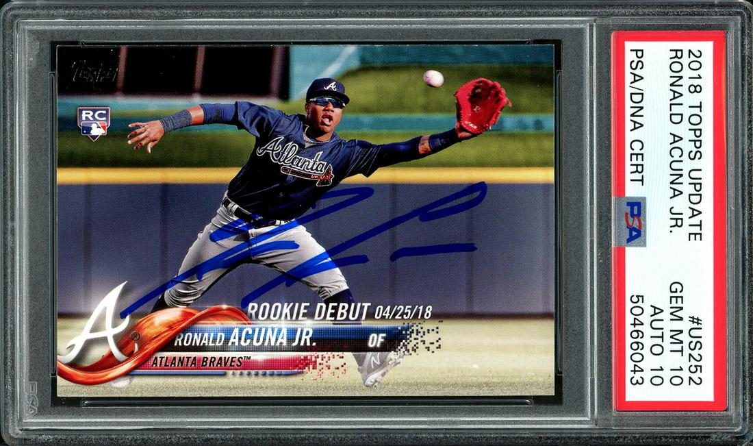 Ronald Acuna Jr. Autographed 2018 Topps Update Rookie (1 of 2)