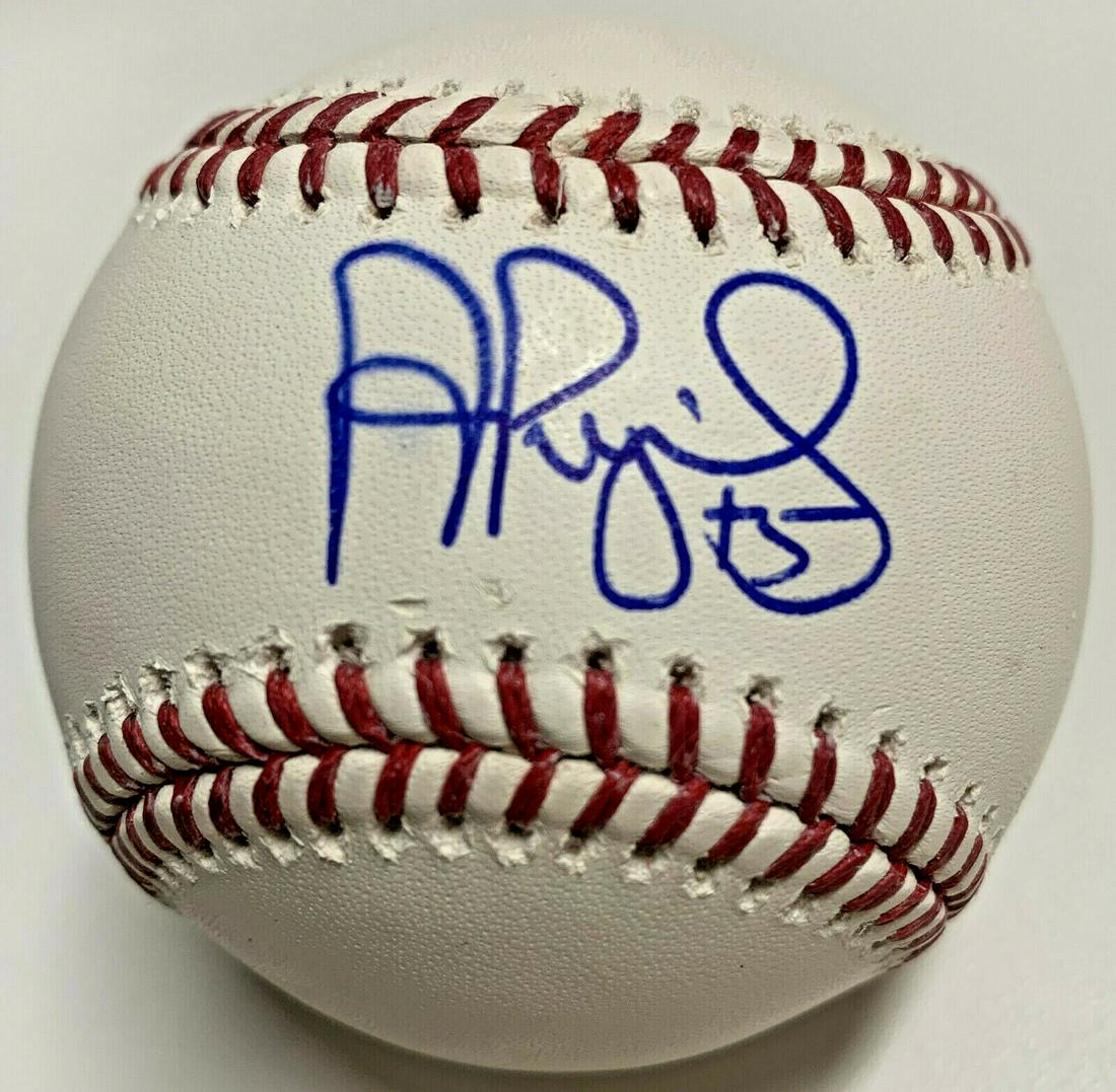 Albert Pujols Signed Baseball Cloudy Auto MLB Hologram (1 of 1)