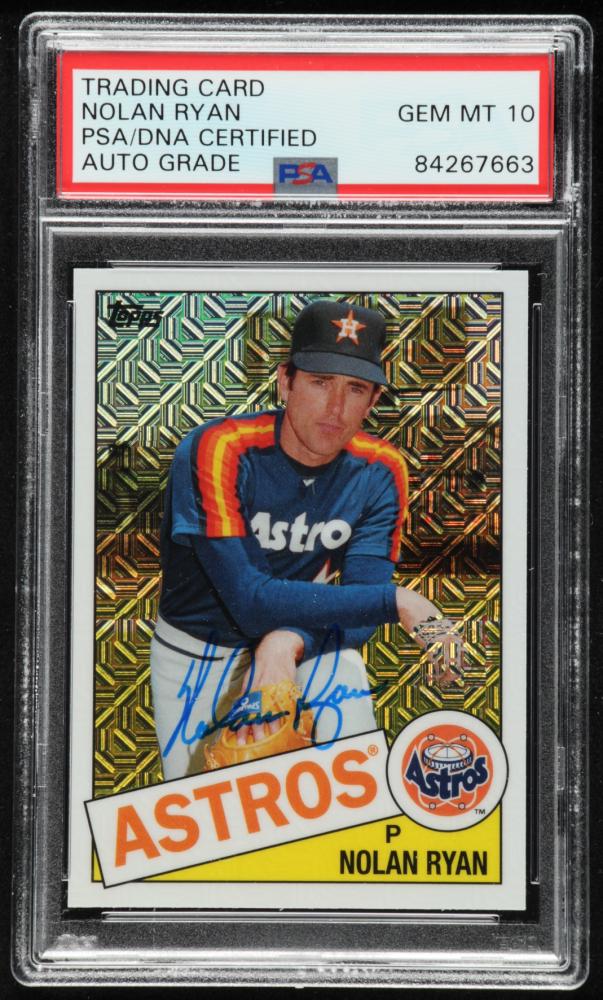 Nolan Ryan Signed 2020 Topps '85 Topps Silver Pack (1 of 1)