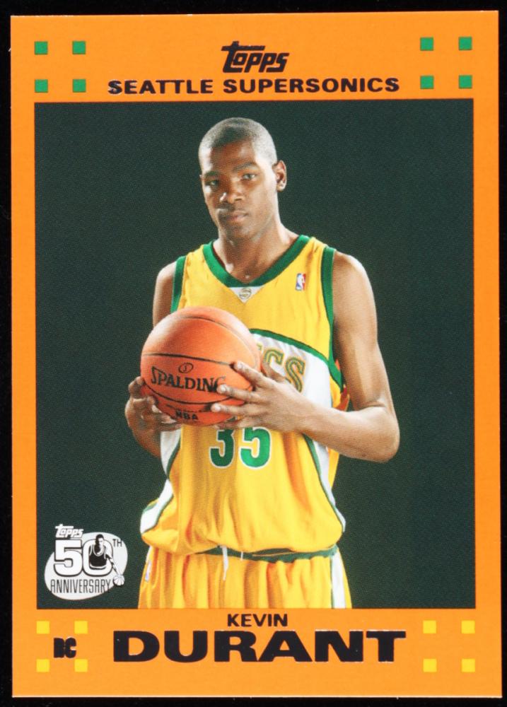 Kevin Durant 2007-08 Topps Rookie Set Orange #2 RARE (1 of 1)
