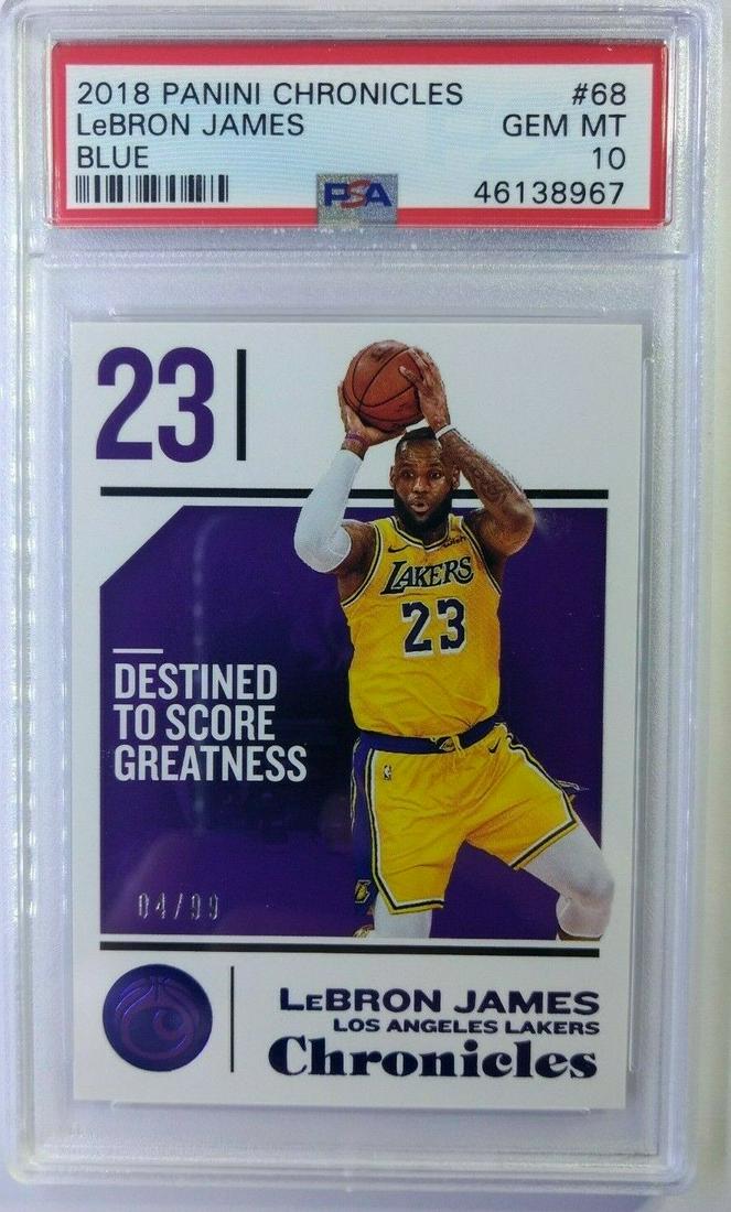 2018-19 Panini Chronicles Blue LeBron James #68, (1 of 1)